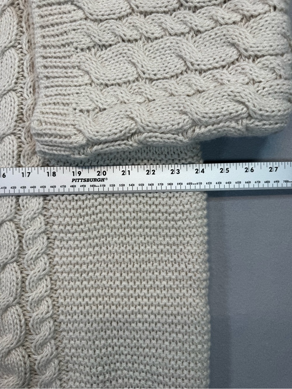 Cozy Cable Knit Crewneck Sweater - Cream - Picture 4 of 8